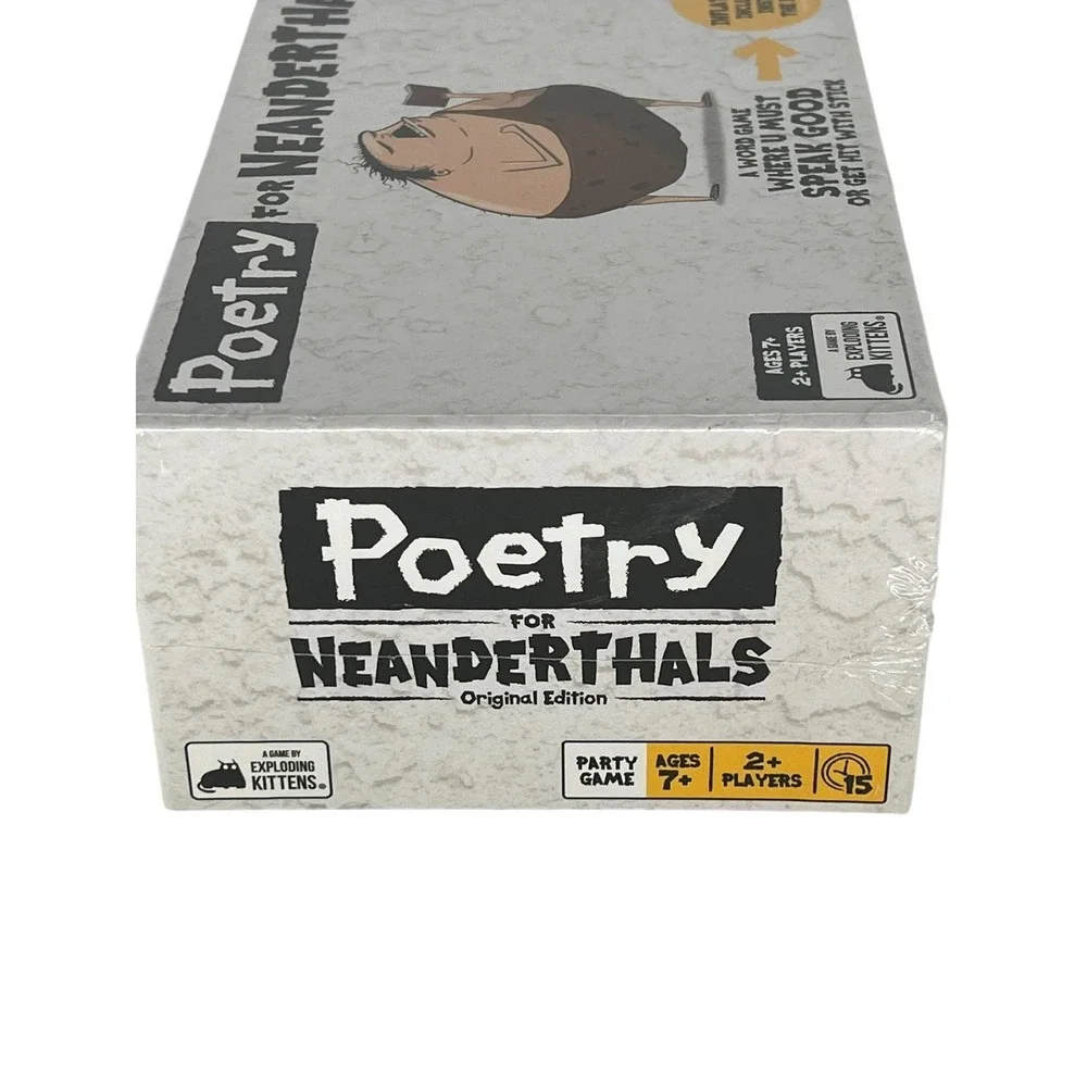 Exploding Kittens Poetry For Neanderthals Party Game Original Edition New Sealed